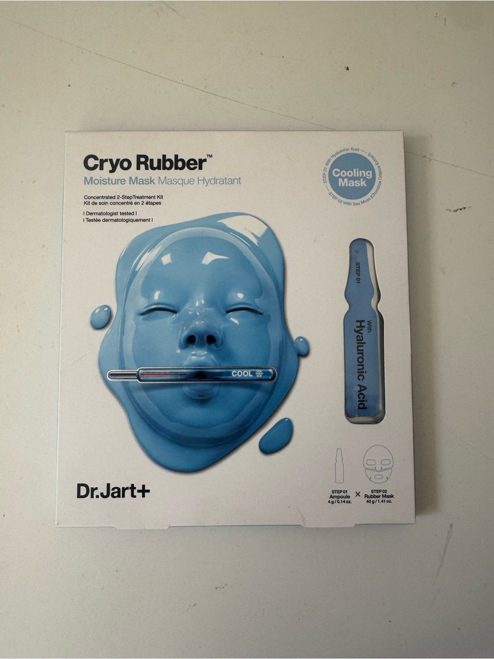 Dr.Jart+ Cryo Rubber Moisturizing and Cooling Korean Face Mask New Sealed